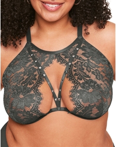 Бюстгальтер Emmeline для женщин больших размеров с глубоким вырезом без подкладки, цвет dark shadow Adore me