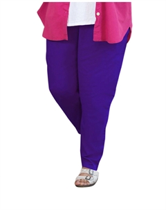 Брюки из эластичного твила сшиты на заказ - Большие размеры, Асаи, цвет acai On the plus side