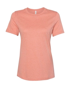 Женская свободная футболка Heather CVC, цвет heather sunset Bella+canvas