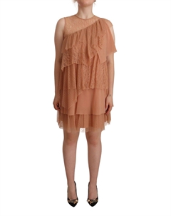 Женское платье без рукавов Lace Mini Shift Laye, розовый Liu jo