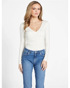 Боди Florence со сборками, цвет milky Guess factory