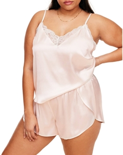 Linny Женская пижама больших размеров, комплект из сорочки и шорт, цвет sea salt Adore me