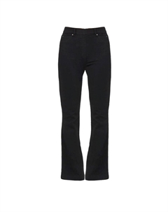 Женские расклешенные джинсы брюки чисто-черные Spanx