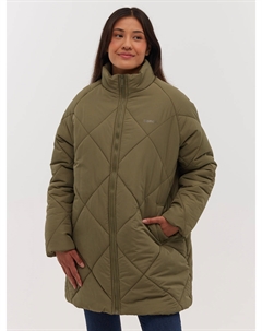 Пуховик Yarah с бриллиантами большого размера, хаки Bench