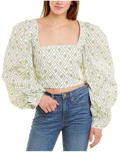 Кэролайн Констас Эллиот Топ, белый Caroline constas