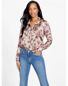 Атласная рубашка с принтом Palmer, цвет timeless rose Guess factory