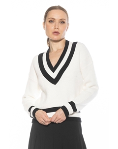 Топ свитера Leona, слоновая кость/черный Alexia admor