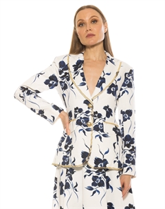 Джанет Блейзер, цвет blue floral Alexia admor