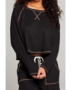 Лонгслив женский, цвет licorice Chaser