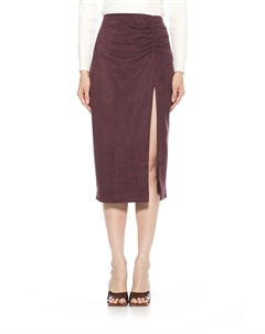 Замшевая юбка Zayla, цвет burgundy Alexia admor