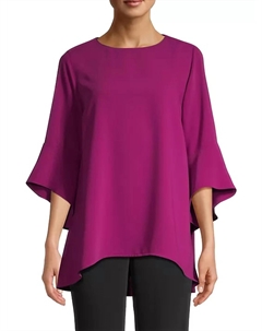 Туника Julia Matte Crepe в ягодном цвете, цвет berry Caroline rose