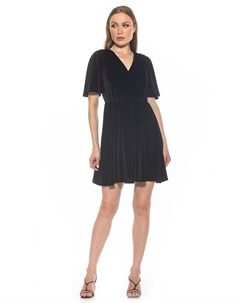 Платье из бархата Oakless, черный Alexia admor