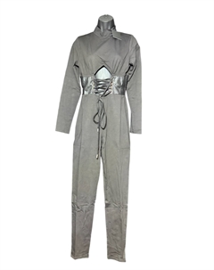 Женский комбинезон на шнуровке черного цвета Capsulle