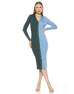 Платье Близнецы, цвет emerald/blue Alexia admor