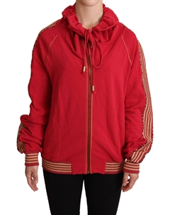 Куртка на молнии Толстовка с капюшоном Женская кофта, красный John galliano