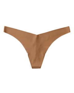 Женские классические однотонные крошечные стринги цвета карамели, цвет caramel Commando