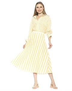 Юбка в полоску Brilyn, цвет yellow stripe Alexia admor