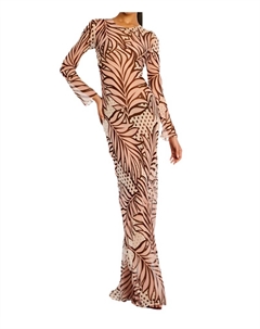 Платье из венского шелка с узором из листьев в горошек Retrofete, цвет polka dot leaves