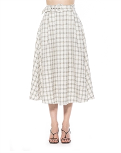 Юбка из твида Eline, цвет ivory plaid Alexia admor