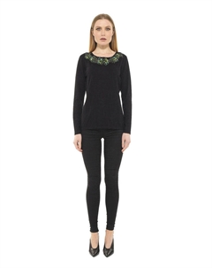 Цветочный топ, черный Alexia admor