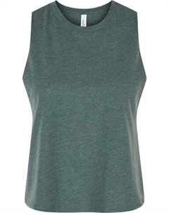 Женская майка-борцовка, цвет heather forest Bella+canvas