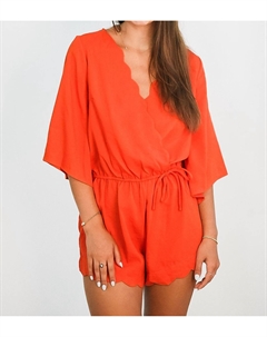 Комбинезон Sun & Waves красного цвета Umgee