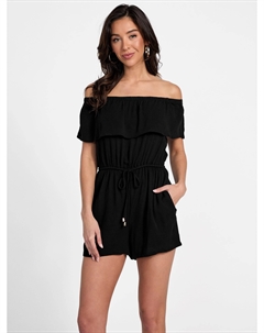 Комбинезон Carmella с открытыми плечами, черный Guess factory