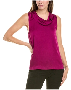 Топ с воротником-хомутиком, фиолетовый Vince camuto