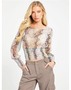 Топ Eco Nelly, цвет glam snake print Guess factory