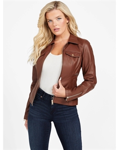 Куртка из искусственной кожи Jayna, цвет cocoa bean a159 Guess factory