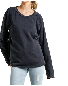 Топ с необработанным краем из минеральной сушки черного цвета Umgee