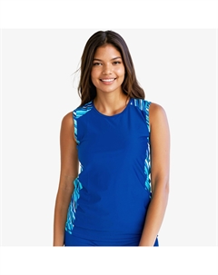 Женский свободный топ-танкини Maya Swim Top, цвет marine/pool stripes Calypsa