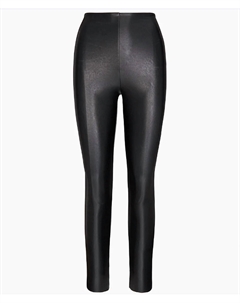 Леггинсы из искусственной кожи черного цвета Commando