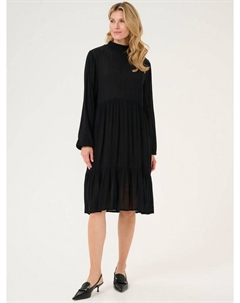 Янтарное платье-водолазка с высоким воротом, глубокий черный Kaffe