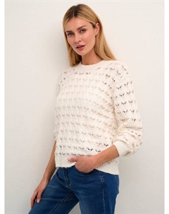 Елена вяжет пуловер-джемпер, цвет Chalk Kaffe