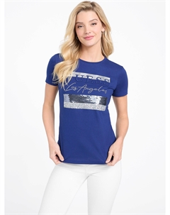 Футболка с логотипом Лерни, цвет ocean bottom Guess factory