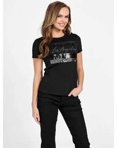 Футболка с логотипом Лерни, черный Guess factory