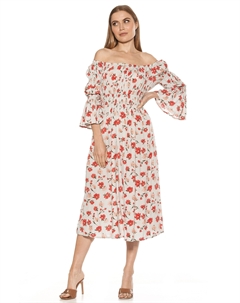 Платье миди Рей, цвет mint floral Alexia admor