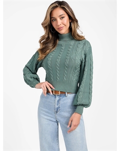 Вязаный свитер Vivian Cable, цвет forest shade Guess factory