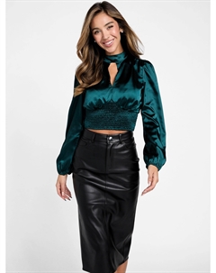 Кабрера Топ с замочной скважиной, цвет dark jade Guess factory