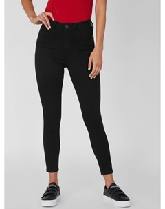 Узкие джинсы Eco Simmone с высокой посадкой, цвет black wash Guess factory