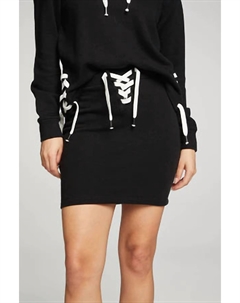 Юбка Lucia Lace Up черного цвета Chaser