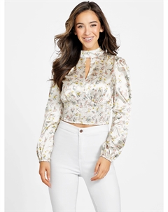 Топ с воротником-стойкой Cabrera, цвет timeless travel Guess factory