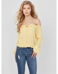 Топ Gallia с открытыми плечами, цвет raise sun yellow Guess factory