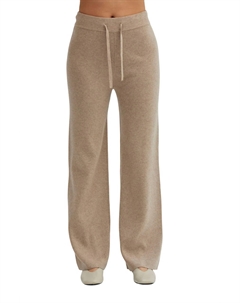 Брюки для отдыха Millie из смеси кашемира бежевого цвета Crescent