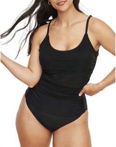 Marseille Женский купальник больших размеров Tankini Top, угольно-черный Adore me