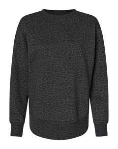 Женская флисовая кофта выходного дня, цвет black leopard Lat