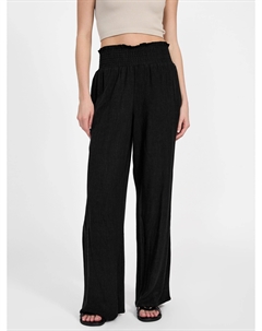 Брюки-палаццо Harper из льняной смеси, черный Guess factory