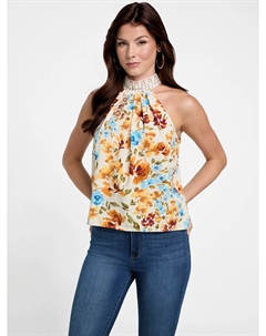 Топ с принтом Кристи, цвет superlative sage crush mu Guess factory