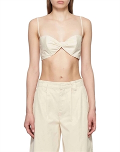 Топ Twist Bra из льна, цвет flax Frame